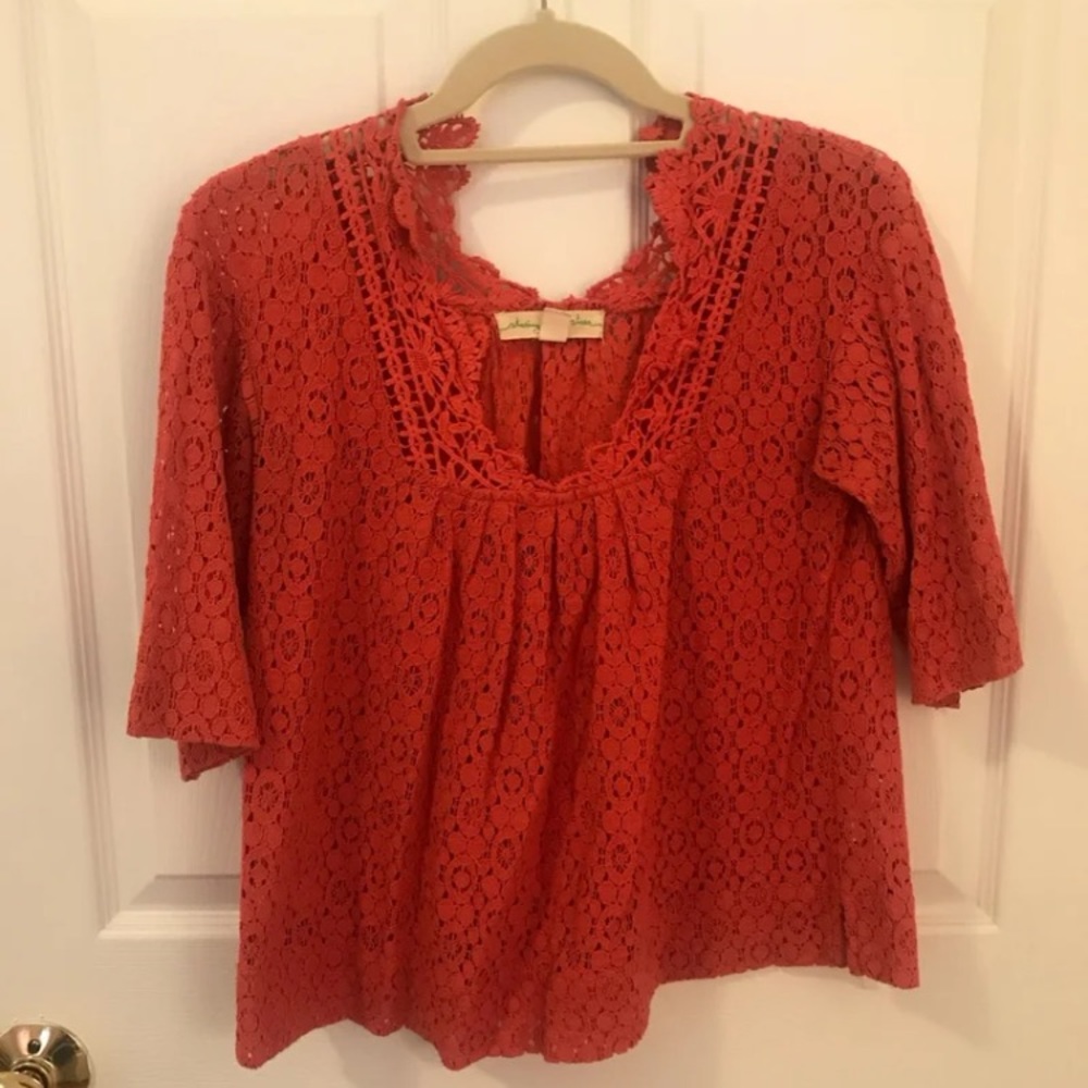 Lace Cropped Blouse | Anthropologie